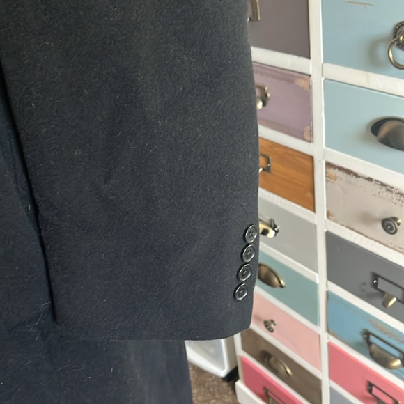 Floorlength long black x large wall coat in great condition lined winter coat - Picture 10 of 15